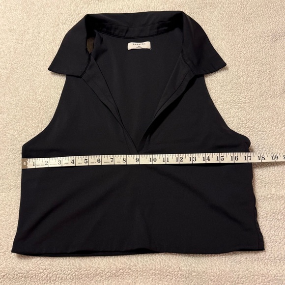 Aritzia Babaton Contour Polo Tank Top Sleeveless Collared Cropped - Picture 7 of 11